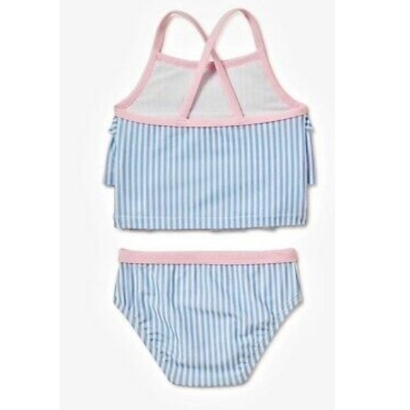 Swimsuit Baby Girls Stripes 2 Piece Bikini Set - Picture 2 of 3